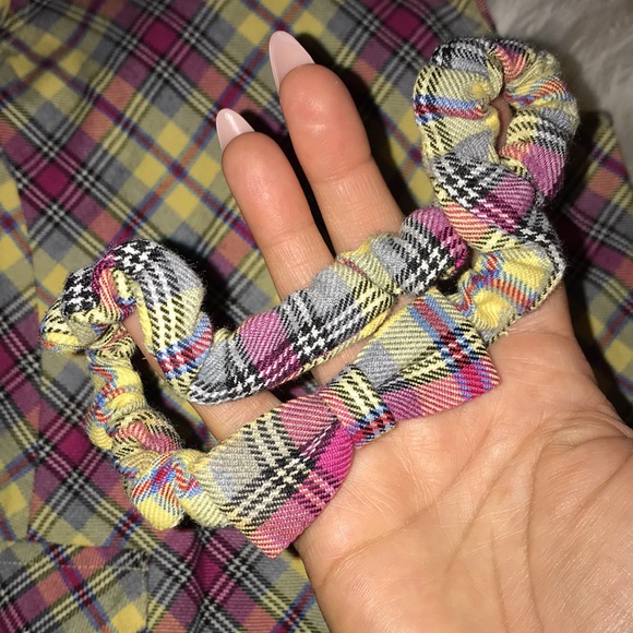 TCP PINK & Yellow plaid Dress w/ matching bow headband size 18 months - Picture 6 of 10